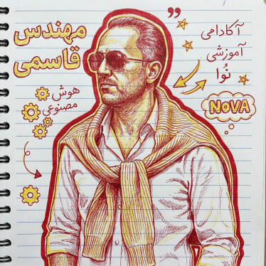 تبدیل عکس به یک پرتره‌ی ایلوستریشن